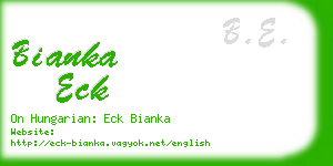 bianka eck business card